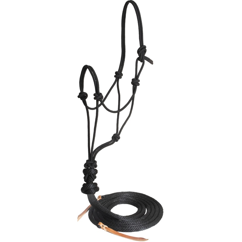 Loping Rope Halter wih Poly Split Reins