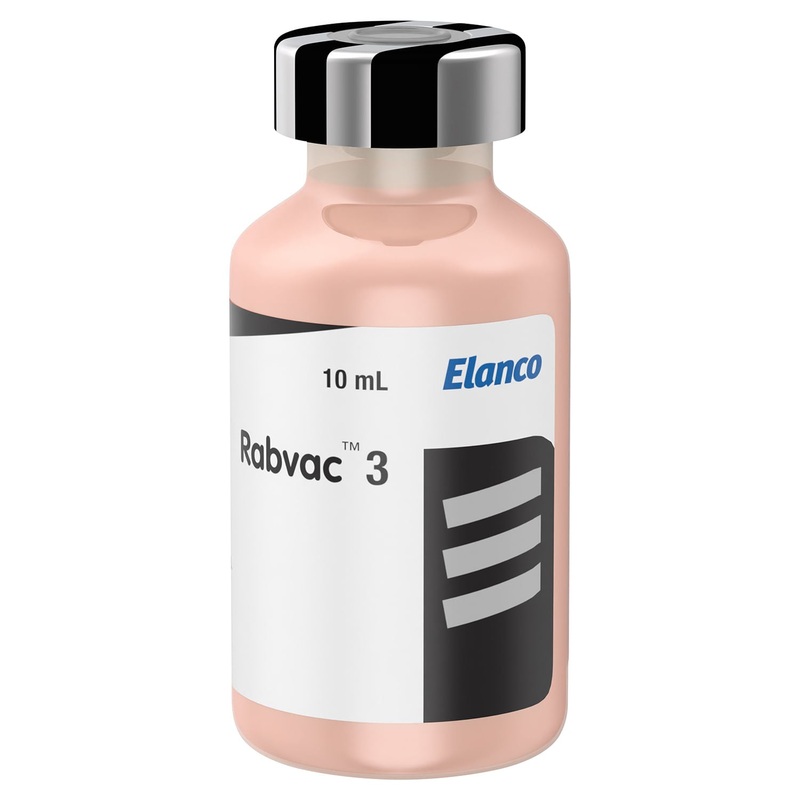 RabVac 3 – Rabies Vaccine for Dogs, Cats, & Horses, No Tags