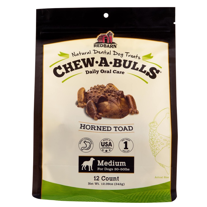 RedBarn Horned Toad Chew-A-Bulls Daily Oral Care Multi-Pack for Dogs