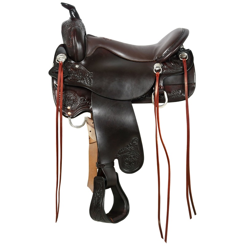 Tucker Custom Meadow Creek Trail Saddle, Medium, Brown