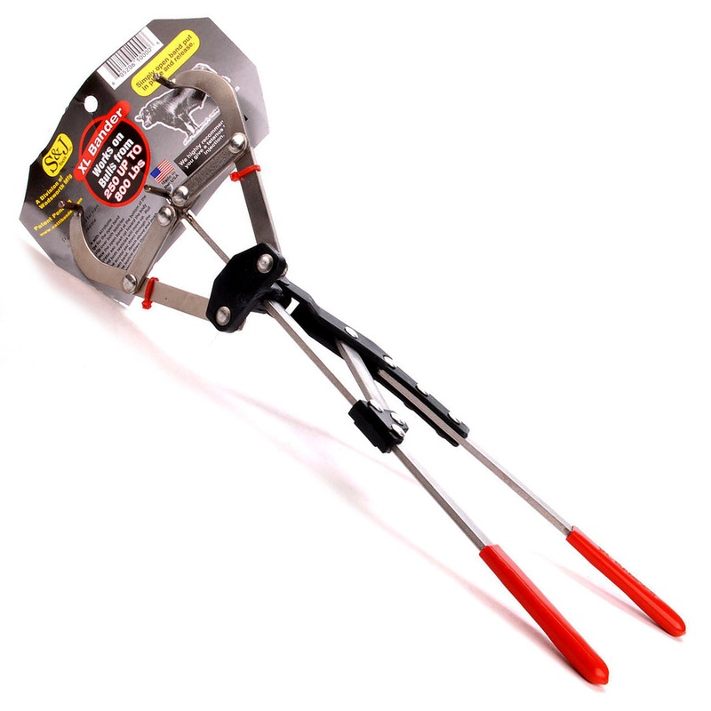 XL Bander Castrator  Plier-Type Bloodless Castration Tool for Bulls, Heavy-Duty Latex Bands Sold Separately