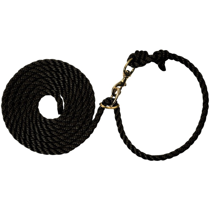 1/2 x 10′ Poly Necktie Rope|Black