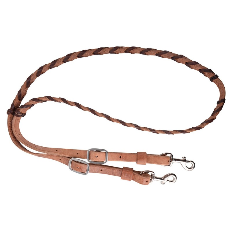 Latigo Leather Laced 5/8 Barrel Reins