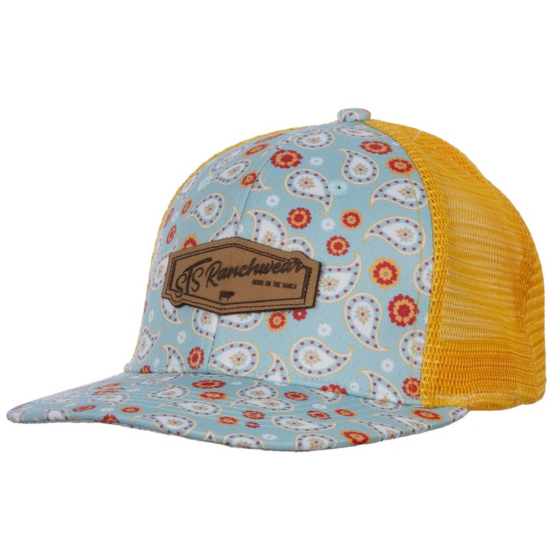 STS Turquoise Paisley Patch Hat, Ladies