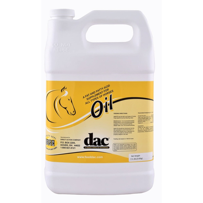 dac Oil Fatty Acid Supplement for Horses, 7.5 lb