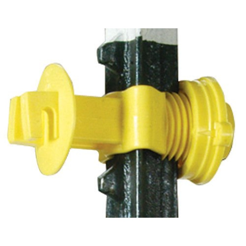 Dare Western Screw-Tight T-Post Insulators for Wire, pack of 25