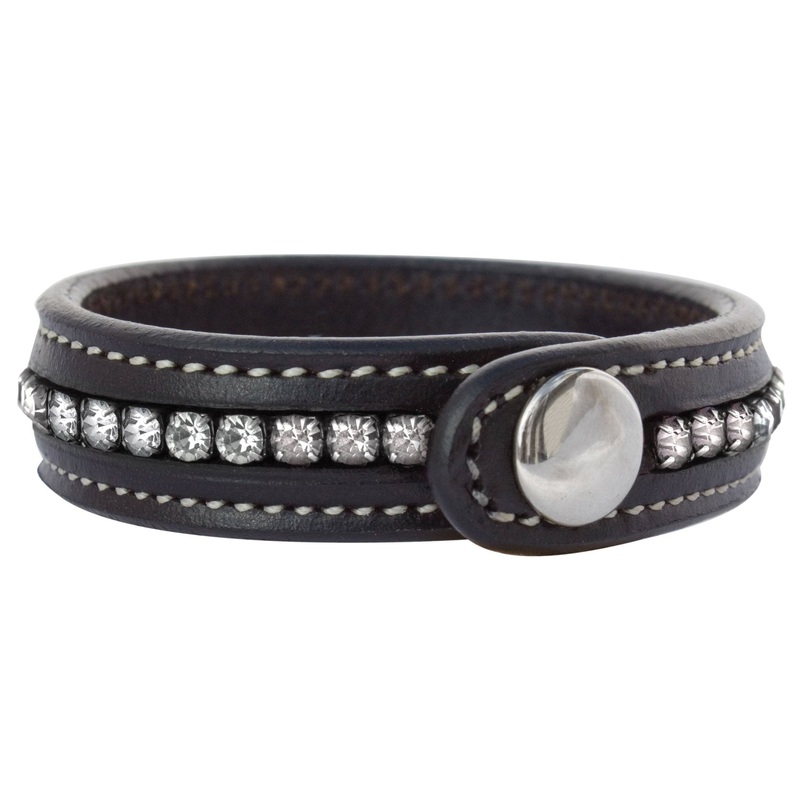 Perri’s Crystal Leather Bracelet