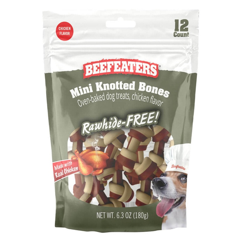 Beefeaters Rawhide Free Knotted Dog Bone