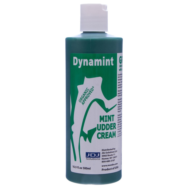 Dynamint Udder Cream|Dynamint Green Udder Cream, 16.9 oz|Dynamint White Udder Cream, 16.9 oz|Dynamint Hanging Bottle 16.9 fl oz (500 mL)