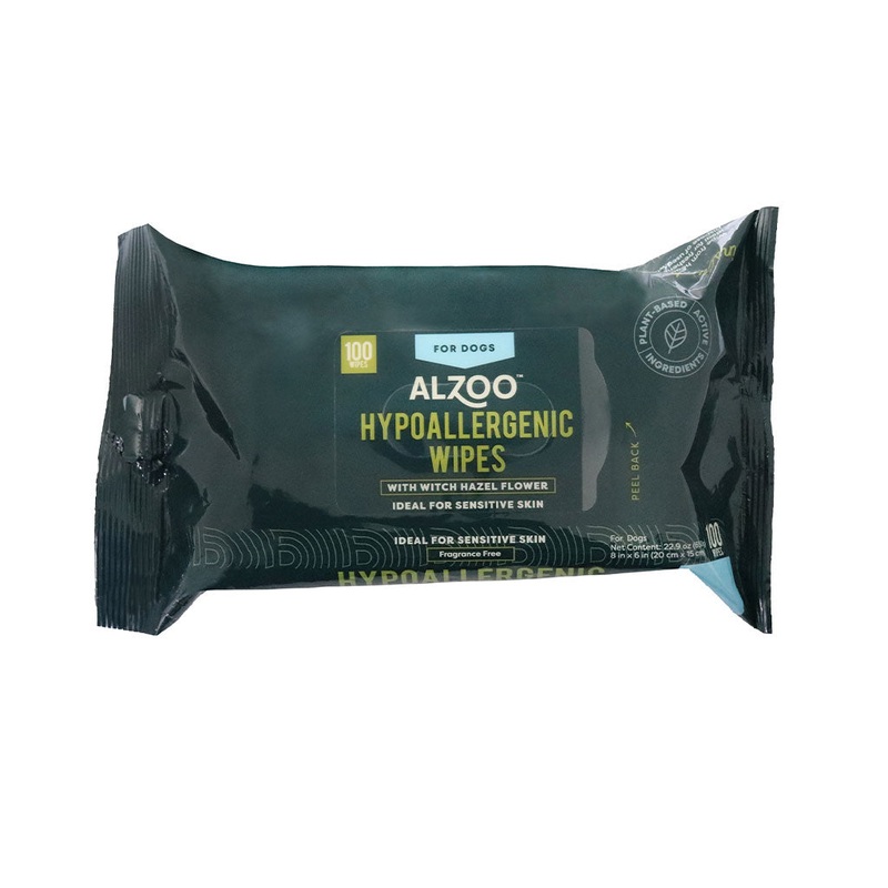 Plant-Based Hypoallergenic Grooming Wipes for Dogs, 100 ct