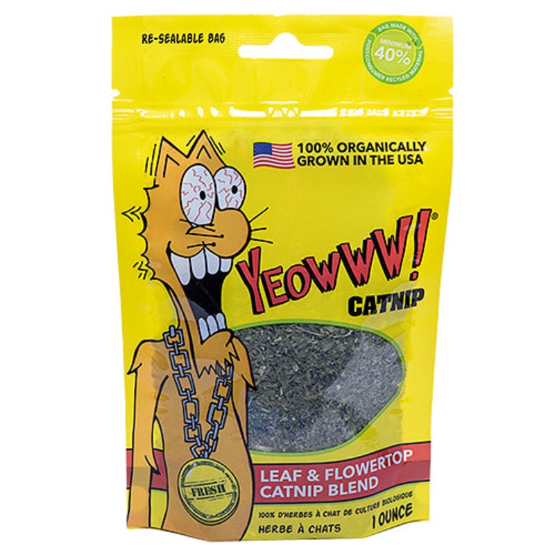 Yeowww! Organic Catnip Leaf & Flowertop Catnip Blend