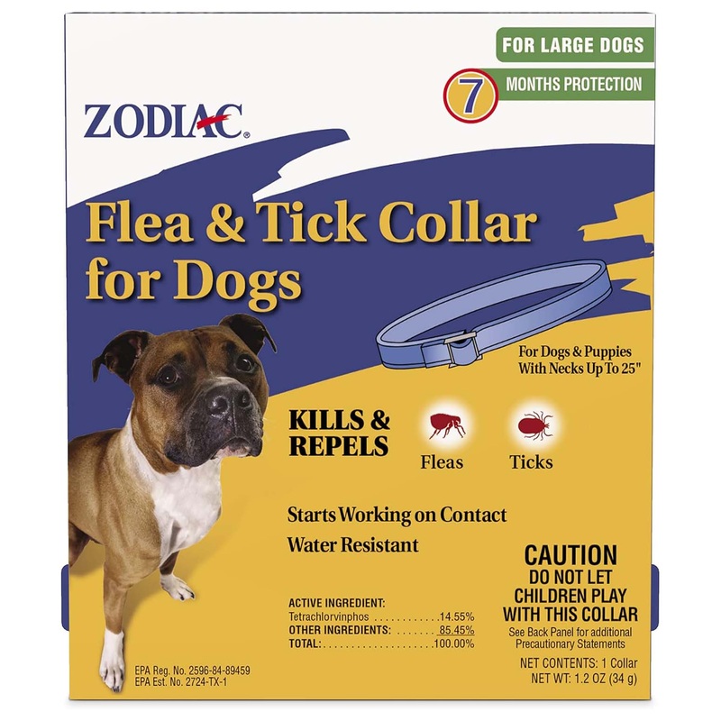 Zodiac Flea & Tick Collar for Dogs – 7 Months of Protection