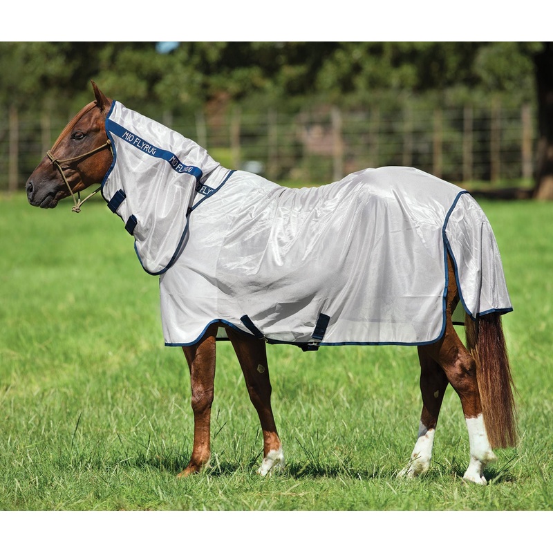Amigo Mio Fly Sheet with Integrated Neck Cover  Breathable, Insect & UV Protection Horse Sheet