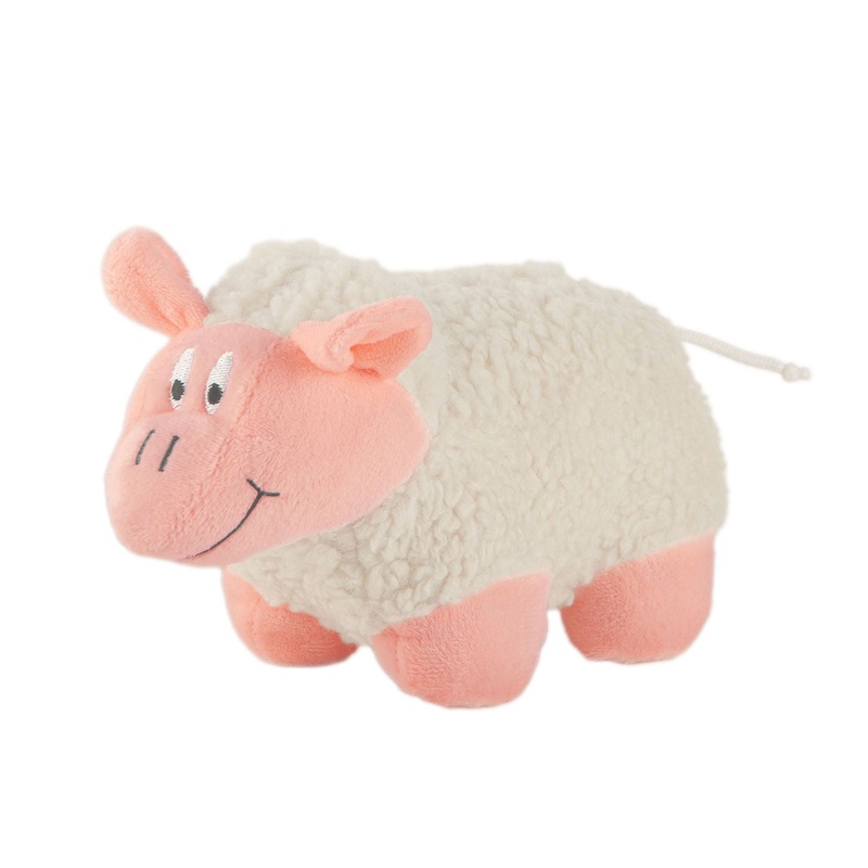 Fleecy Lamb Squeaker Dog Toy, Each