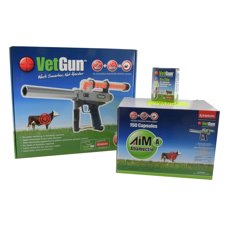 VetGun III AiM-A Cattle Fly Insecticide Delivery System – 150 Cow Producer Kit