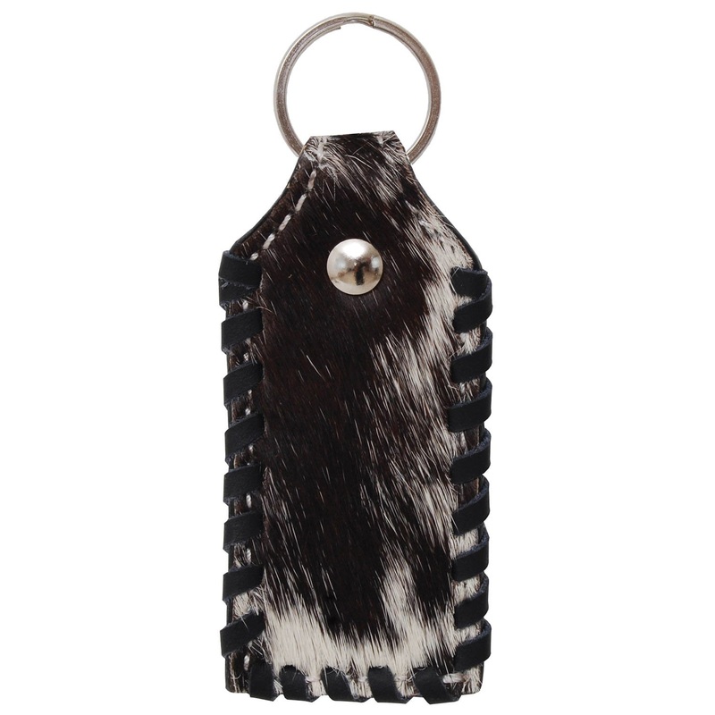 Circle Y Rectangle Key Chain, Cowhide