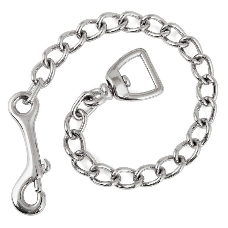 Horse Lead Chain with Bolt Snap End & Square Eye Swivel End