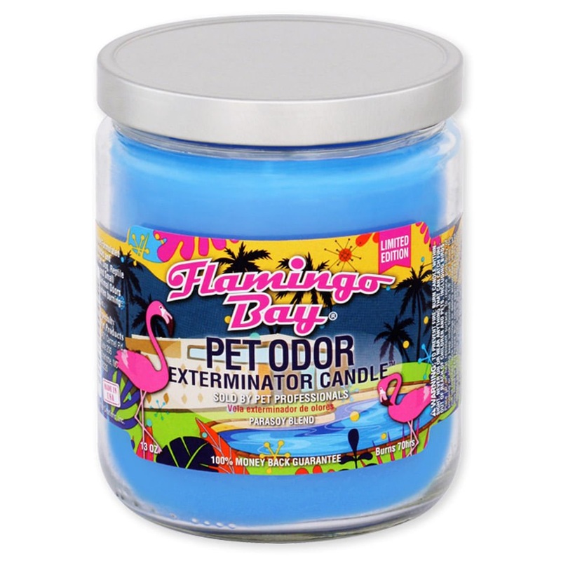 Pet Odor Exterminator Candle, Flamingo Bay, 13 oz