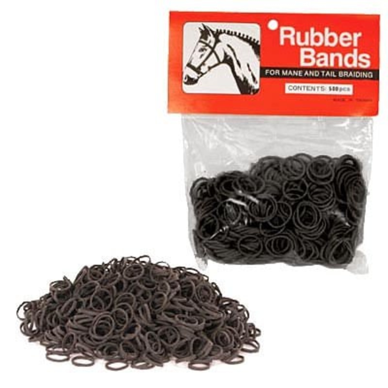 Rubber Horse Braiding Bands for Horse Mane & Tail Braiding, 500 ct