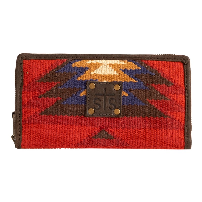 STS Crimson Sun Ladies’ Western Bifold Zip-Around Wallet