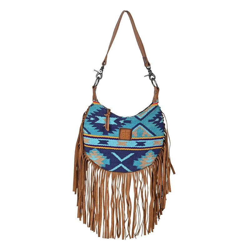 STS Women’s Mojave Sky Nellie Western Fringe Purse