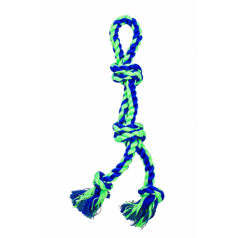 2 Knot Split Rope|Blue/Green|Orange/Magenta|Purple/Magenta|17.75″|23.5″