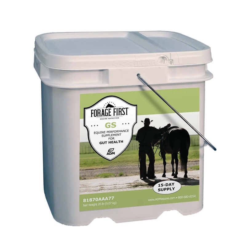 ADM Forage First Gastric Support Gut Health Horse Supplement, 20 lb pail