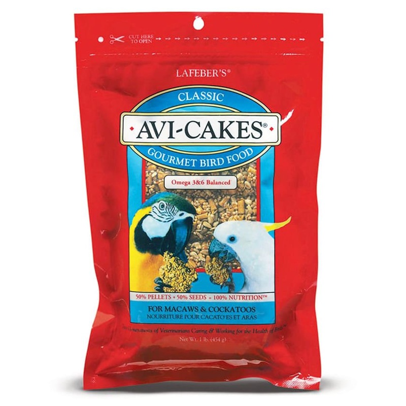 Lafeber Classic Avi-Cakes for Macaw & Cockatoo, 1 lb bag