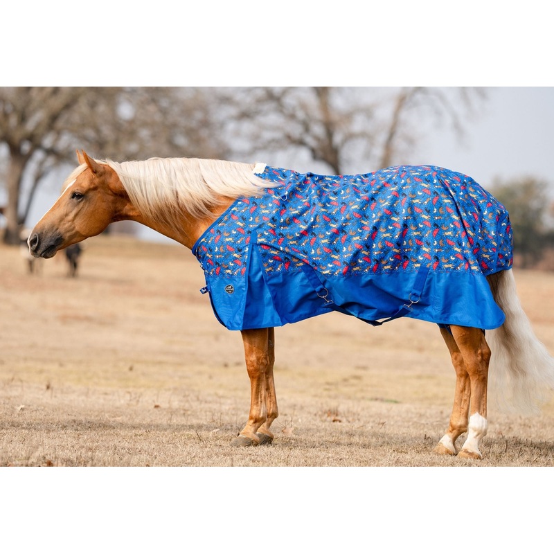 Professional’s Choice 1200D Standard Neck Horse Sheet, Raining Cats & Dogs