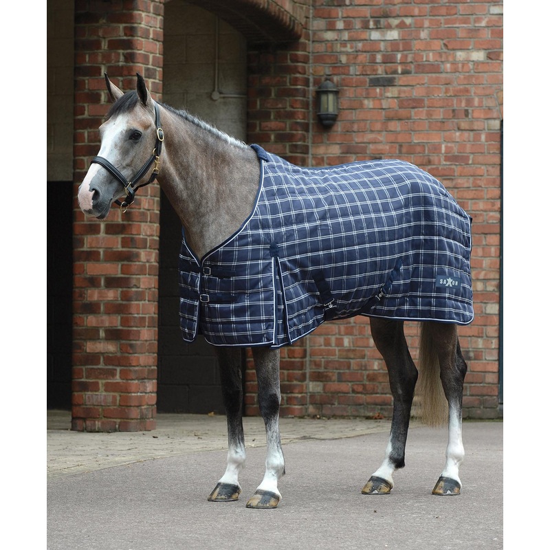 Saxon 1200D Standard Neck Medium Weight Stable Blanket for Horses, 200 Grams