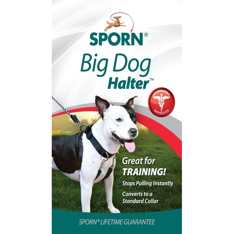 Sporn Big Dog Halter, Black|Medium|X-Large