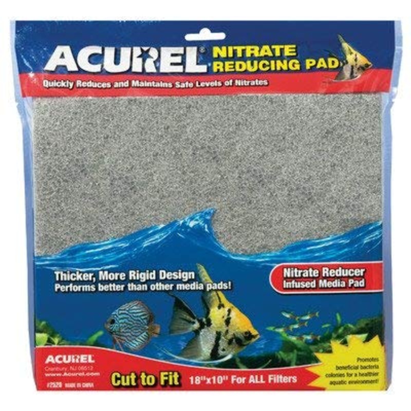 Acurel Nitrate Remover Infused Media Pad 10 x 18, Gray