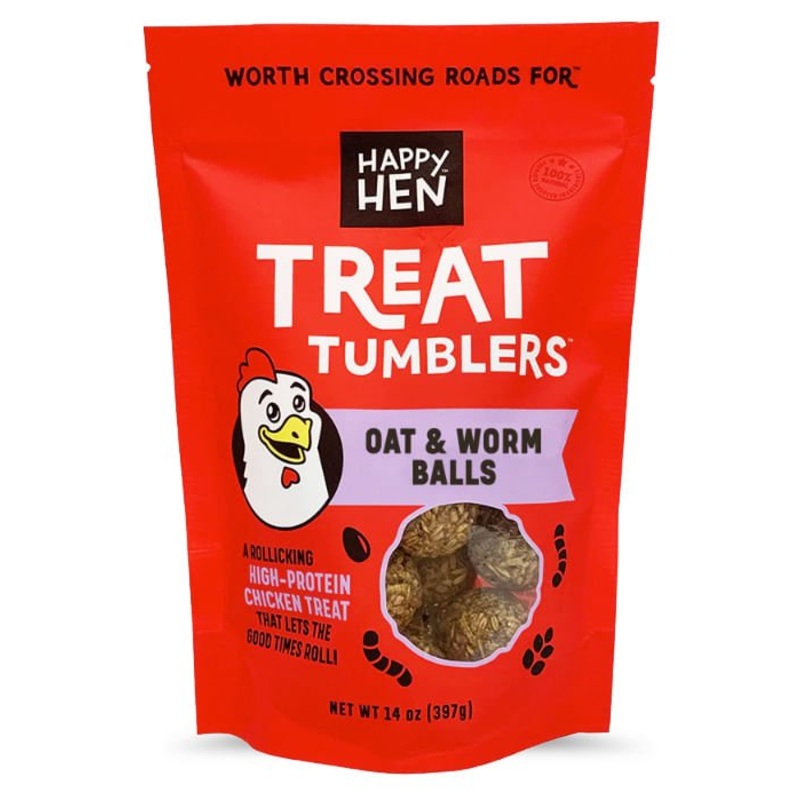 Happy Hen Treat Tumblers, Seed & Worm Balls, 14 oz