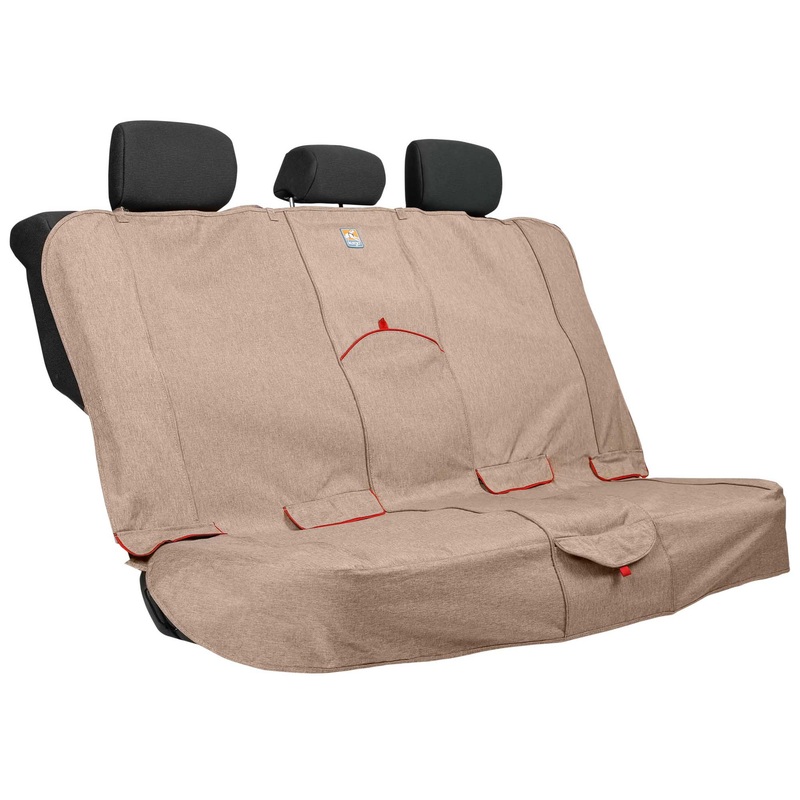 Kurgo Heather Bench Dog Seat Cover, One Size, Heather Nutmeg