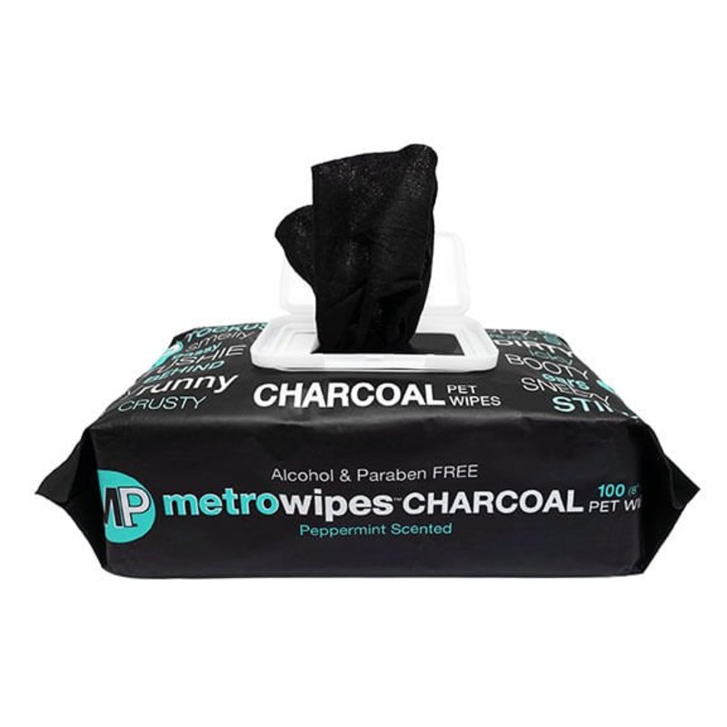Metro Wipes Charcoal Peppermint Pet Wipes