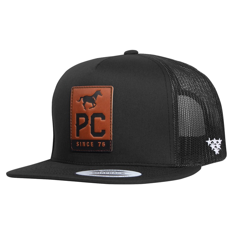 PC Flat Trucker Hat, Black|Black