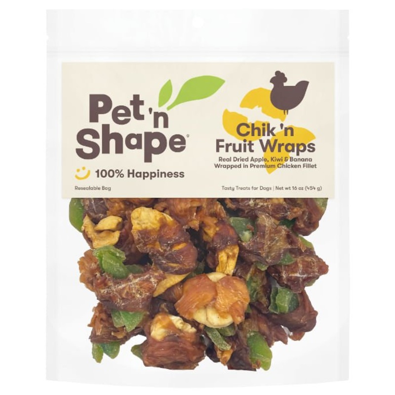 Pet n Shape Chik ‘n Fruit Wraps, 16 oz