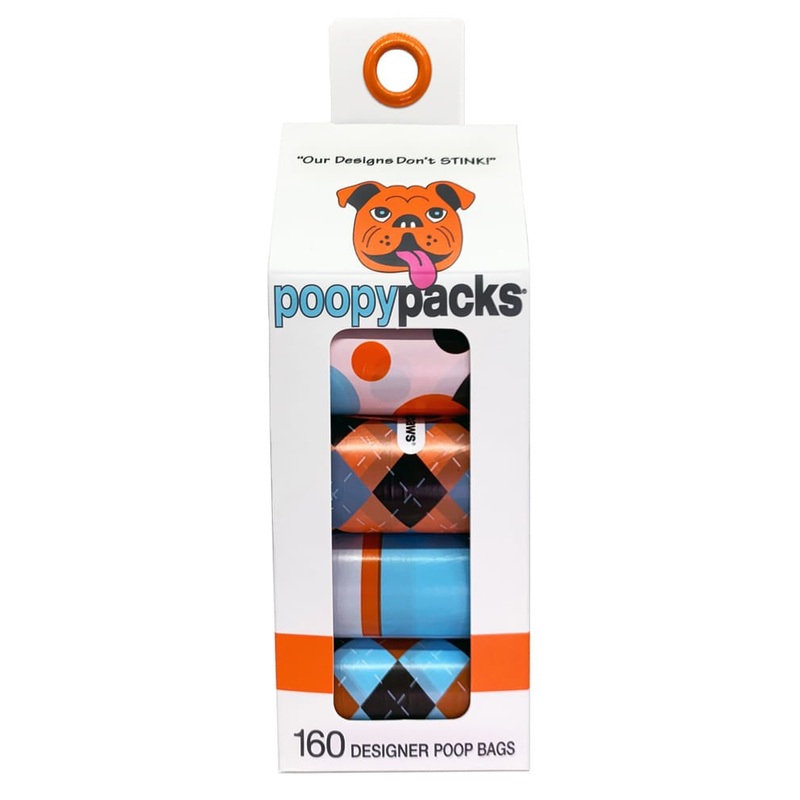 Poopy Packs 8 Rolls Dog Poop Bags