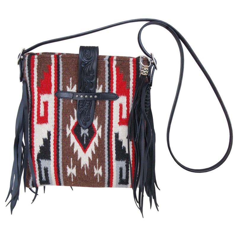 Rafter T Navajo Crossbody, Chocolate and Cream