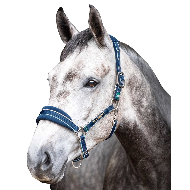 Rambo Padded Halter, Witney Navy