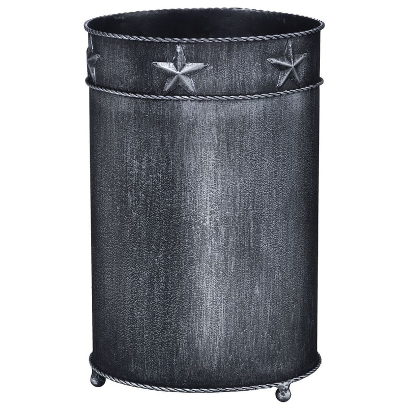 Western Star Trash Can|Black