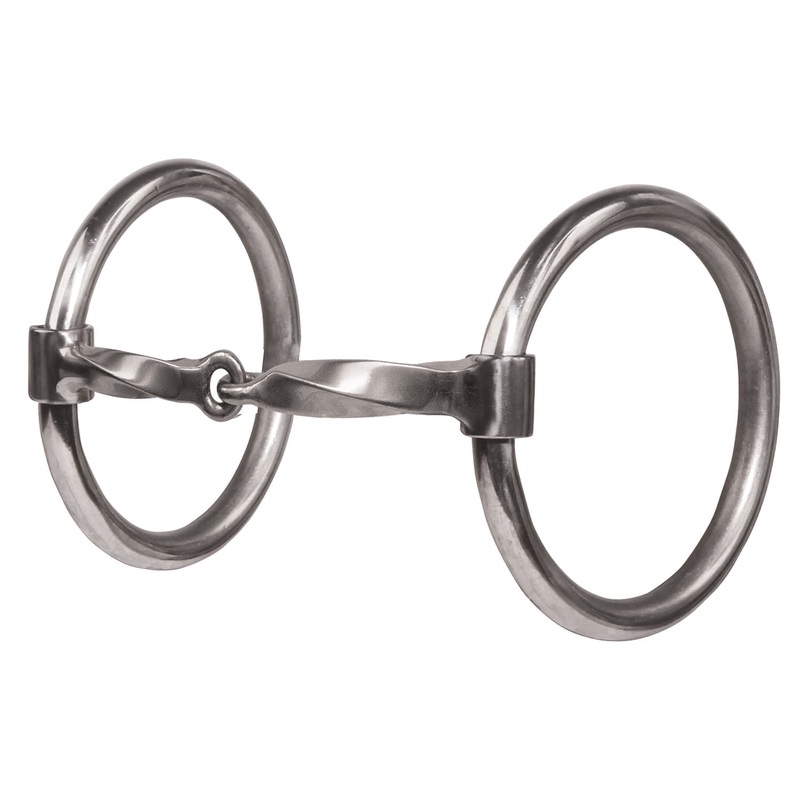 Equisential Slow Twist Loose Ring Snaffle Bit