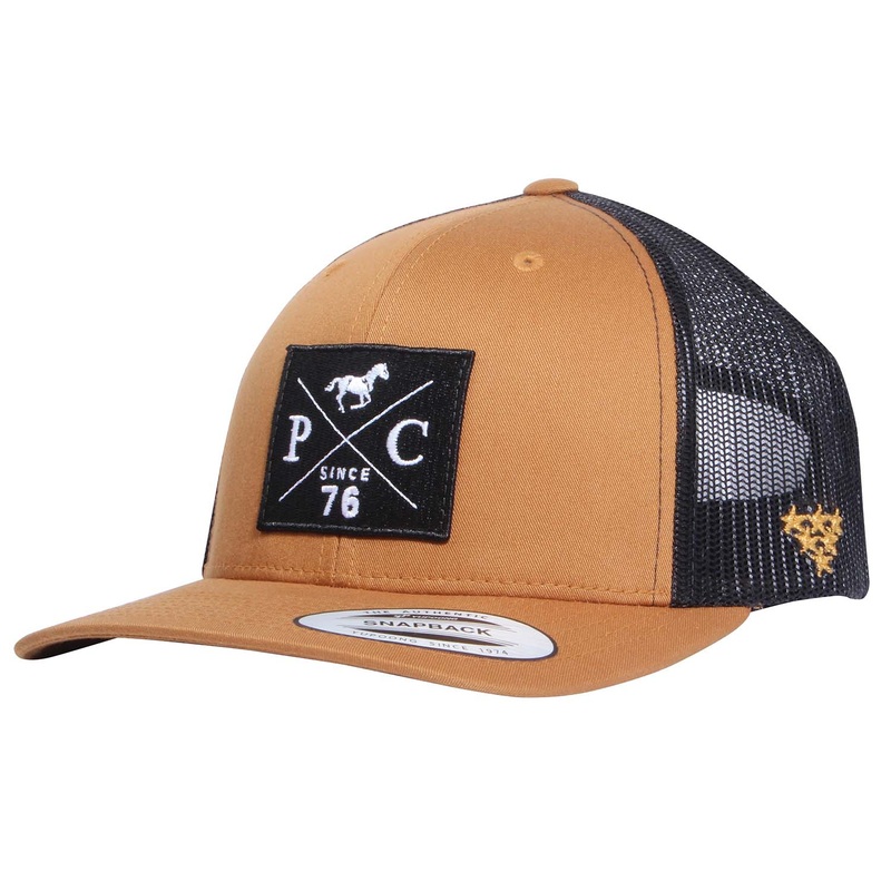 PC 2-Tone Trucker Hat, Caramel/Black