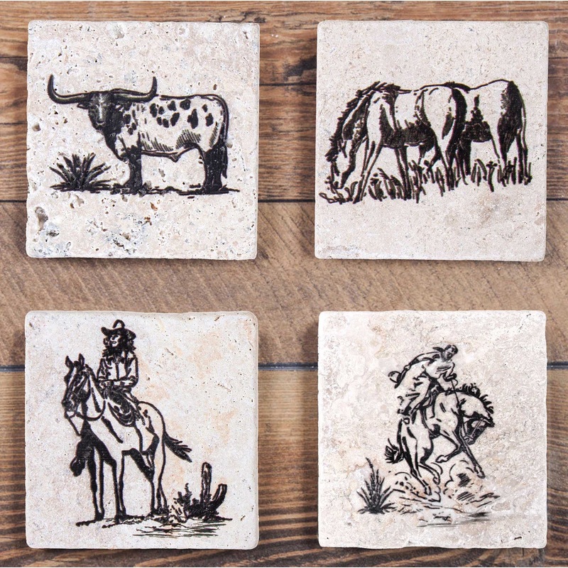 Ranch Life Coaster Set, Set of 4