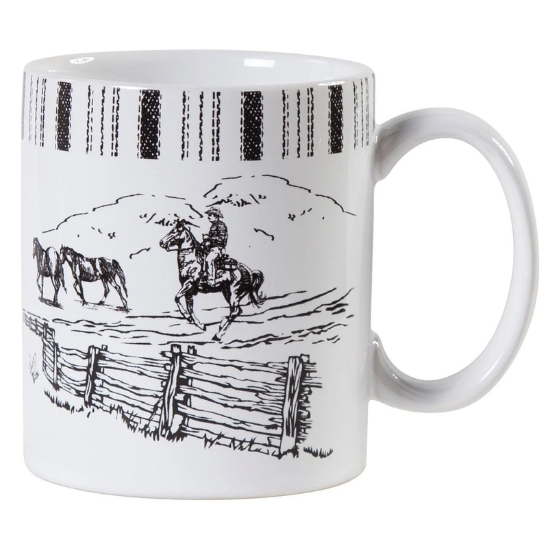 Ranch Life Horse Mugs, Set of 4