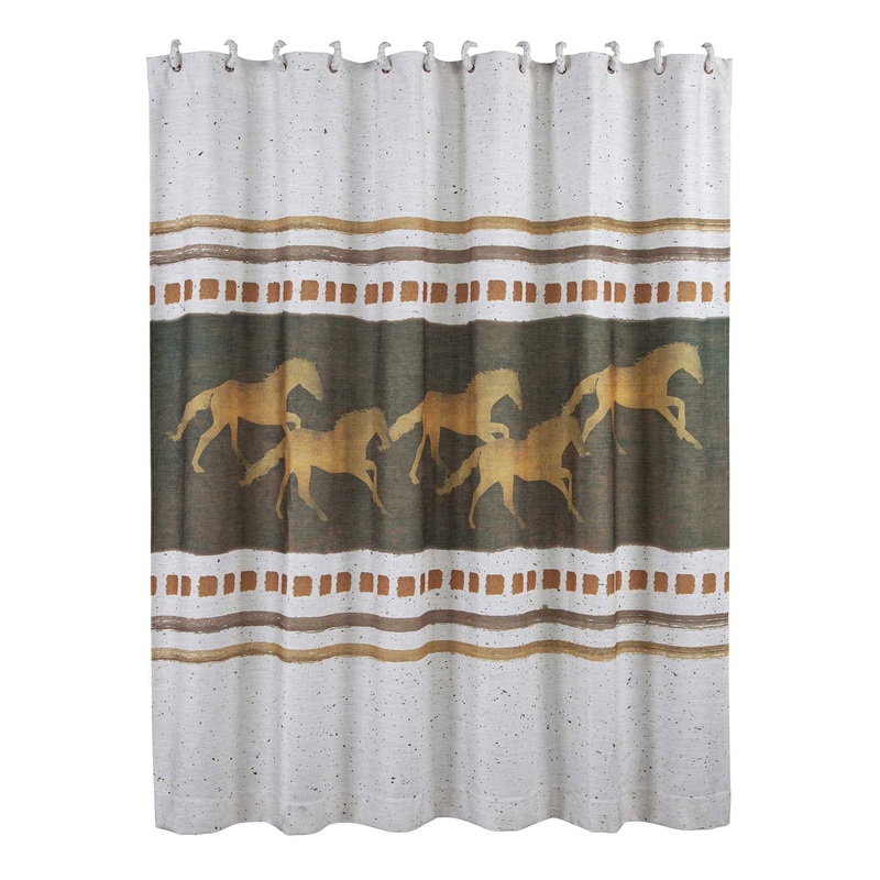 Running Remuda Shower Curtain