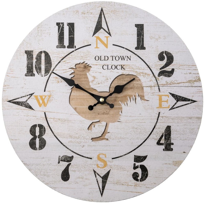 Rustic Rooster Wall Clock|Multi