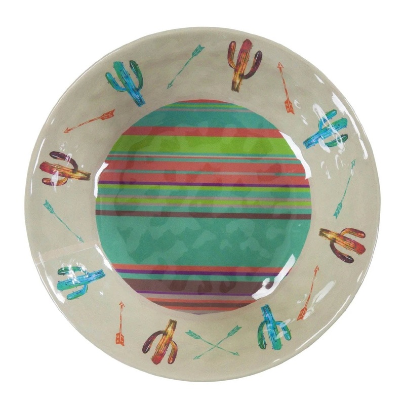 Saguaro Cactus Melamine Bowl, Set of 4
