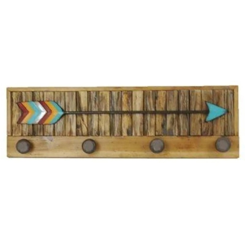 Turquoise Arrow with Knobs Hanging Wall Decor