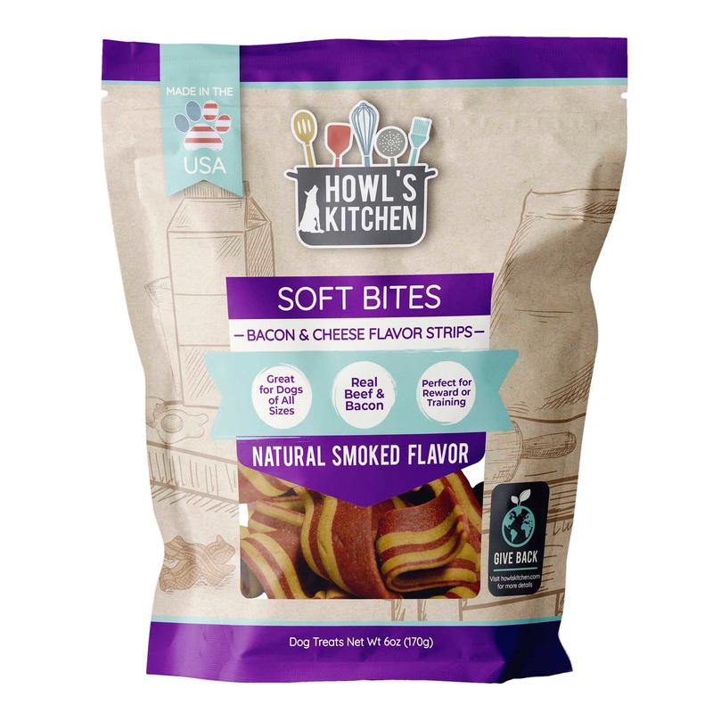 Howl’s Kitchen Meaty Strips Soft Bites Dog Treats, 6 oz